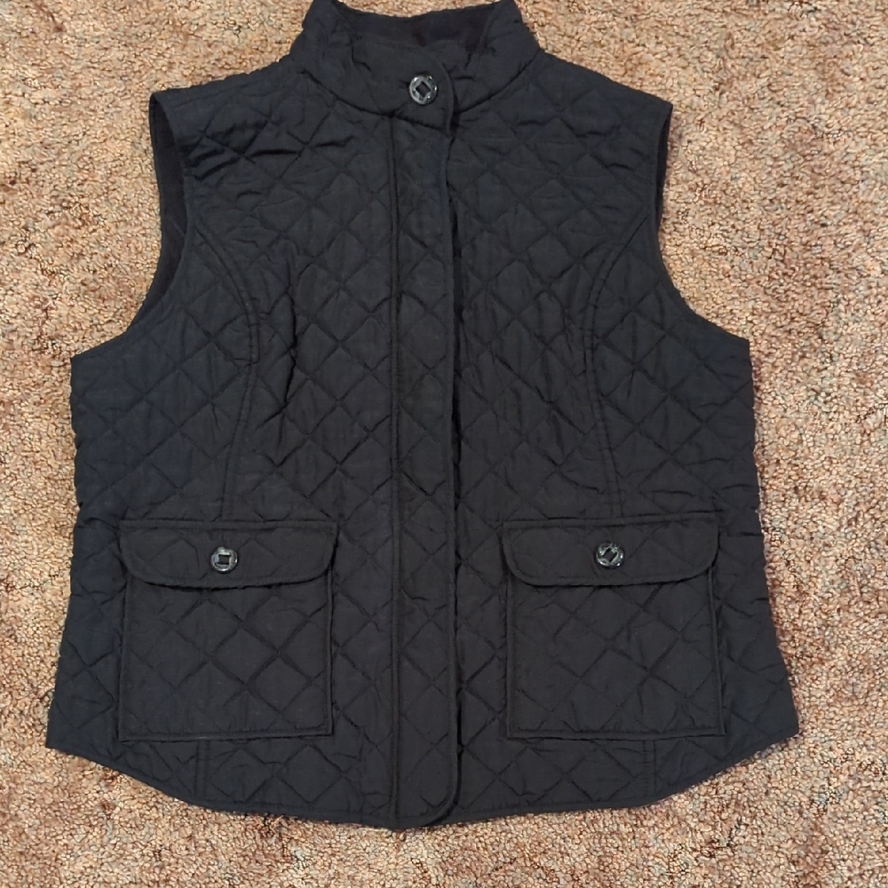 Van Heusen Black Quilted Women's Vest